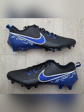 Nike Vapor Edge Speed 360 2 Football Cleats Black Blue FN7764-009 Mens Size 13.5